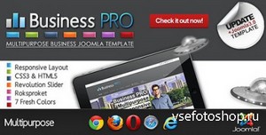 ThemeForest - Business Pro v1.0.1 - Clean Responsive Joomla Template