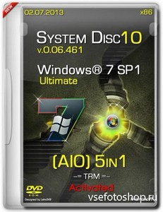 System Disc 10 - Windows 7 x86 SP1 v.0.06.461 Activated AIO 5in1 (RUS/02.07 ...