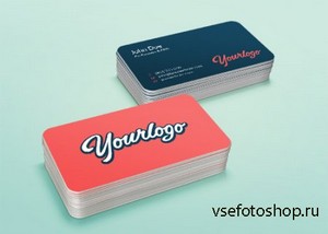 PSD Source - Stack Business Card Mock-Up