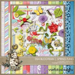 Scrap Set - Here Comes Spring PNG and JPG Files