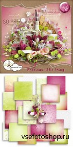 Scrap Set - Precious Little Thing PNG and JPG Files