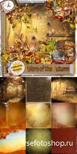 Scrap Set - Colors of the Autumn PNG and JPG Files