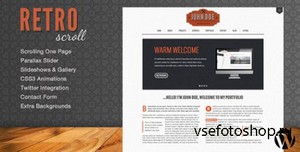 ThemeForest - Retro Scroll v1.0.1 - Creative One Page WordPress Theme
