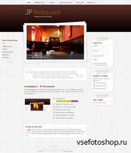 JoomlaPlates - JP Restaurant - Template for Joomla 2.5