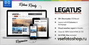 ThemeForest - Legatus - Responsive News/Magazine HTML Template - RIP