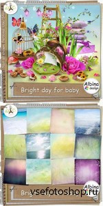 Scrap Set - Bright day For Baby PNG and JPG Files