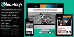 ThemeForest - Monoloop - Responsive One Page HTML5 Template - RIP