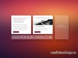 PSD Web Design - Metro Style Content