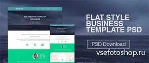 PSD Web Template - Flat Style Business