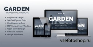 ThemeForest - Garden - Responsive Parallax One Page Template - RIP