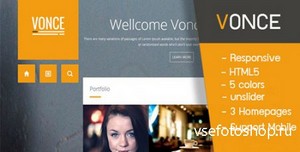 ThemeForest - Vonce - Responsive Site Template - RIP
