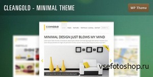 ThemeForest - CleanGold v1.1.3 - Minimal WordPress Theme
