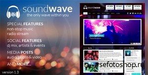 ThemeForest - SoundWave v1.3 - The Music Vibe WordPress Theme