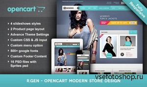 ThemeForest - R.Gen v2.5 - OpenCart Modern Store Design