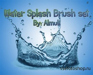 ABR Brush Set For Adobe Photoshop - Water Splash