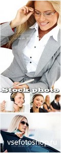  ,   / Business lady - Raster clipart