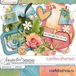 Scrap Set - A Perfect Afternoon PNG and JPG Files
