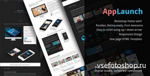 ThemeForest - AppLaunch - Bootstrap parallax One page Template - RIP