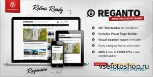 ThemeForest - Reganto v1.2.9 - Massive Magazine WordPress Theme 
