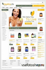 TemplateMonster - TM 38175 - White Drug Store OpenCart Theme