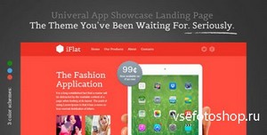 ThemeForest - iFlat - Univeral App Showcase Landing Page - RIP
