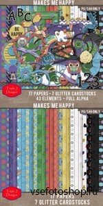 Scrap Kit - Makes Me Happy PNG and JPG Files
