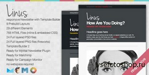ThemeForest - Linus v1.0 - Responsive Newsletter and Template Builder - FULL