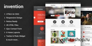 ThemeForest - Invention - Responsive HTML5 Template - FULL
