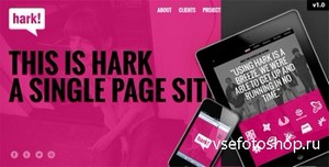 ThemeForest - Hark - Responsive One Page Template - RIP