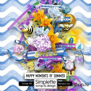 Scrap Set - Happy Moments of Summer PNG and JPG Files
