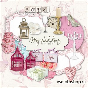 Scrap-kit - My Wedding - PNG Images For Creative Weddings Design