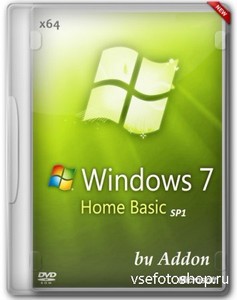 Windows 7 x64 Home Basic SP1 by Addon (RUS/2013)