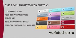 CodeCanyon - CSS3 ANIMATED ICON ROUNDED BUTTONS