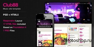 ThemeForest - Club88 - Premium Music Site Template - RIP