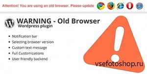 CodeCanyon - Warning Old Browser v1.3 - Wordpress plugin
