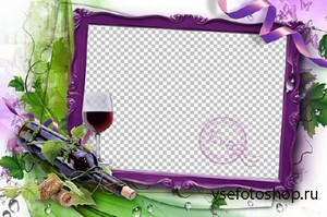 Рамка для фотошоп - Аромат вина