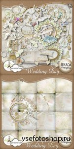 Scrap Kit - Wedding Day PNG and JPG Files