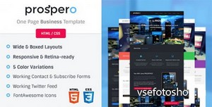 ThemeForest - Prospero | One Page Business Template - RIP