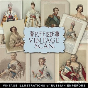 Scrap-kit - Vintage Illustrations of Russian Emperors