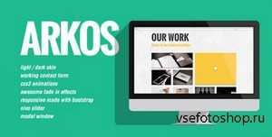 ThemeForest - Arkos - Flat and responsive portfolio gallery - RIP