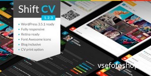 ThemeForest - ShiftCV v1.2.1 - Blog  Resume  Portfolio  WordPress