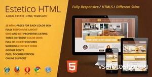 ThemeForest - Estetico - Real Estate HTML Template - RIP