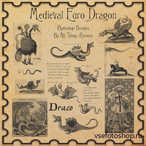 ABR Brushes - Medieval Euro Dragon