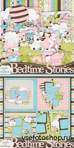 Scrap Set - Bedtime Stories PNG and JPG Files