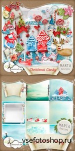 Scrap Set - Christmas Candy PNG and JPG Files