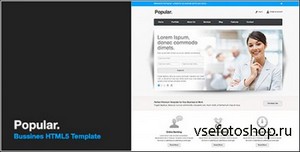ThemeForest - Popular v1.1 - Business Reponsive HTML5 Template - FULL
