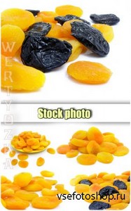       / Dried apricots, prunes - raster clipart