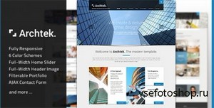 ThemeForest - Archtek v1.0 - Responsive Modern HTML Template - FULL