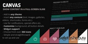CodeCanyon - CANVAS v1.4 - Show any content in a full-screen slide.