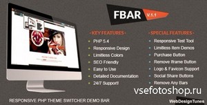 CodeCanyon - FBar - Responsive PHP Theme Switcher Demo Bar - RIP